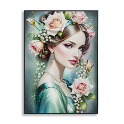 Toile laquée fantaisie A – Explosion créative sur mur (72 x 4 x 102 cm)